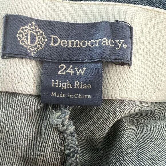 Democracy Women’s Jeans Shorts 24w  Ab Leisure High Rise Funny Control Slimming - Picture 3 of 5